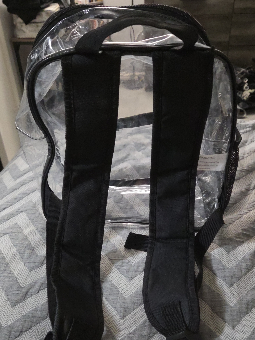 Clear Transparent Backpack - Picture 6 of 6